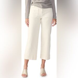 Sanctuary Size 25 The Marine Crop High Rise French Vanilla (Cream) Denim Pants
